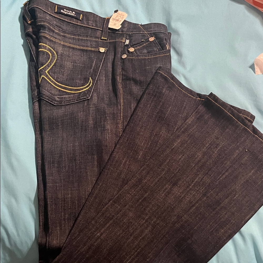 Rock & Republic Dark Indigo Boot Cut Jeans